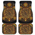 Polynesian Sea Turtle Print Front and Back Car Floor Mats