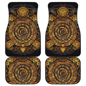 Polynesian Sea Turtle Print Front and Back Car Floor Mats