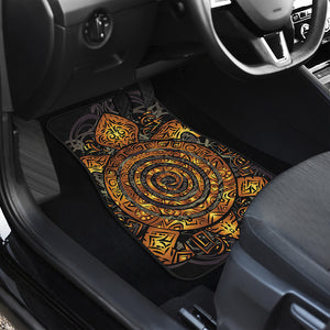 Polynesian Sea Turtle Print Front and Back Car Floor Mats