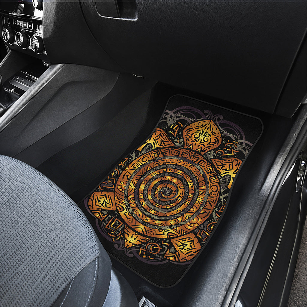 Polynesian Sea Turtle Print Front and Back Car Floor Mats