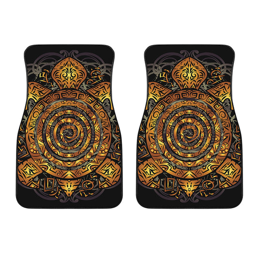 Polynesian Sea Turtle Print Front Car Floor Mats