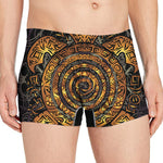 Polynesian Sea Turtle Print Men's Boxer Briefs