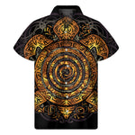 Polynesian Sea Turtle Print Men's Short Sleeve Shirt