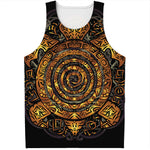 Polynesian Sea Turtle Print Men's Tank Top