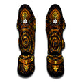Polynesian Sea Turtle Print Muay Thai Shin Guards