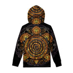 Polynesian Sea Turtle Print Pullover Hoodie