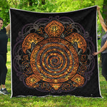 Polynesian Sea Turtle Print Quilt