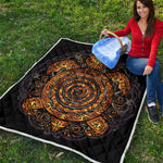 Polynesian Sea Turtle Print Quilt