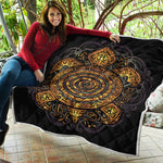 Polynesian Sea Turtle Print Quilt