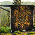Polynesian Sea Turtle Print Quilt