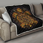 Polynesian Sea Turtle Print Quilt