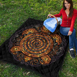 Polynesian Sea Turtle Print Quilt