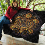 Polynesian Sea Turtle Print Quilt