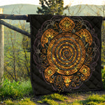 Polynesian Sea Turtle Print Quilt