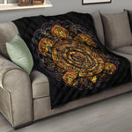Polynesian Sea Turtle Print Quilt