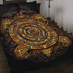 Polynesian Sea Turtle Print Quilt Bed Set