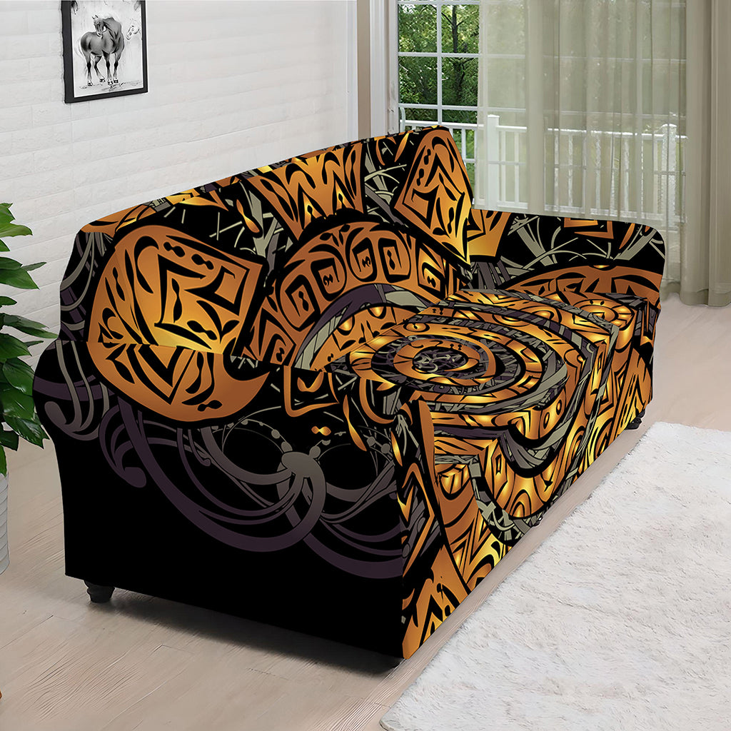 Polynesian Sea Turtle Print Sofa Cover