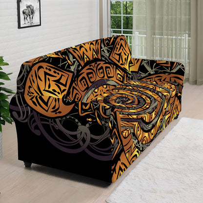 Polynesian Sea Turtle Print Sofa Cover