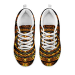 Polynesian Sea Turtle Print White Sneakers