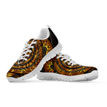 Polynesian Sea Turtle Print White Sneakers