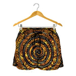 Polynesian Sea Turtle Print Women's Shorts