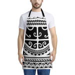 Polynesian Tribal Tattoo Pattern Print Apron