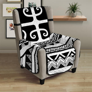 Polynesian Tribal Tattoo Pattern Print Armchair Protector