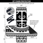 Polynesian Tribal Tattoo Pattern Print Armchair Protector