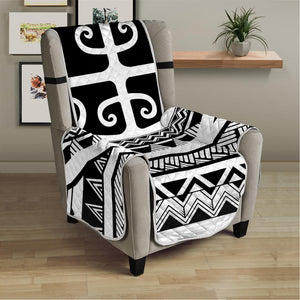 Polynesian Tribal Tattoo Pattern Print Armchair Protector