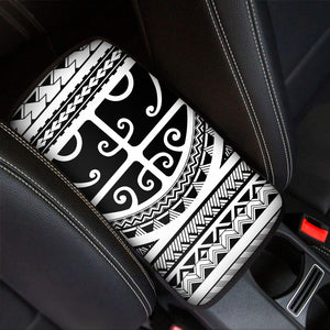 Polynesian Tribal Tattoo Pattern Print Car Center Console Cover