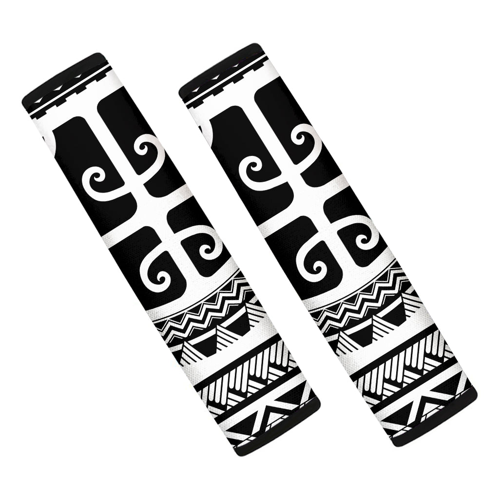 Polynesian Tribal Tattoo Pattern Print Car Seat Belt Covers