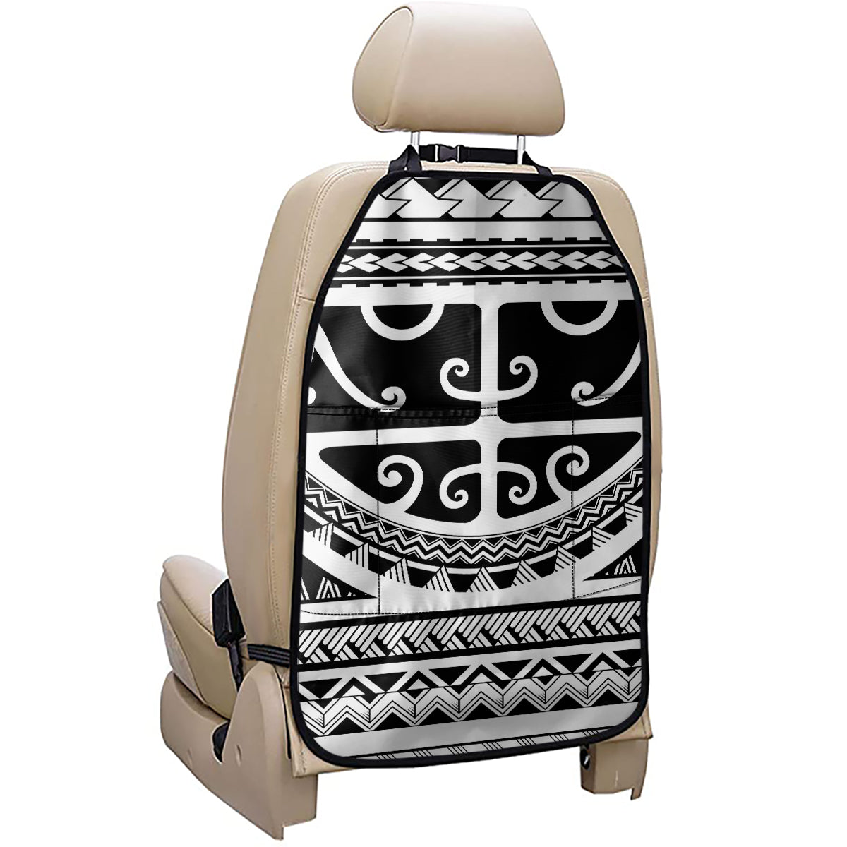 Polynesian Tribal Tattoo Pattern Print Car Seat Organizers