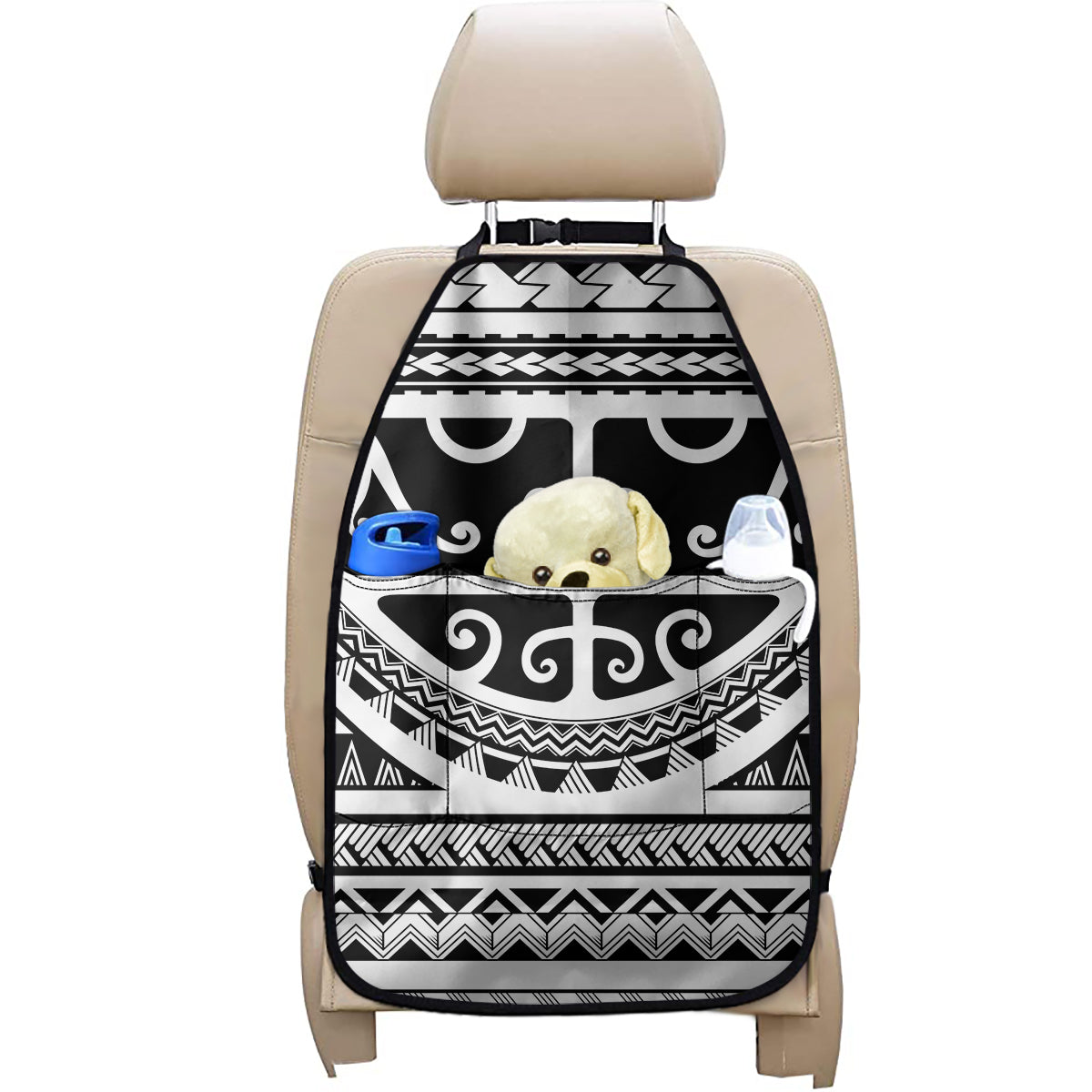 Polynesian Tribal Tattoo Pattern Print Car Seat Organizers