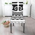 Polynesian Tribal Tattoo Pattern Print Dining Chair Slipcover