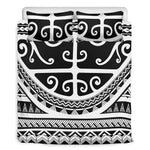 Polynesian Tribal Tattoo Pattern Print Duvet Cover Bedding Set