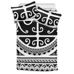 Polynesian Tribal Tattoo Pattern Print Duvet Cover Bedding Set