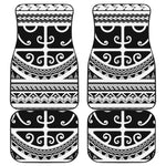 Polynesian Tribal Tattoo Pattern Print Front and Back Car Floor Mats