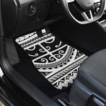 Polynesian Tribal Tattoo Pattern Print Front and Back Car Floor Mats