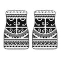 Polynesian Tribal Tattoo Pattern Print Front Car Floor Mats