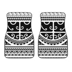 Polynesian Tribal Tattoo Pattern Print Front Car Floor Mats