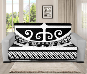 Polynesian Tribal Tattoo Pattern Print Futon Protector