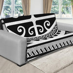 Polynesian Tribal Tattoo Pattern Print Futon Protector