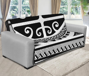 Polynesian Tribal Tattoo Pattern Print Futon Protector