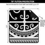 Polynesian Tribal Tattoo Pattern Print Futon Protector