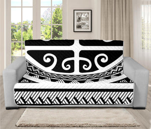 Polynesian Tribal Tattoo Pattern Print Futon Protector