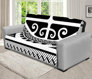 Polynesian Tribal Tattoo Pattern Print Futon Protector