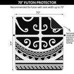 Polynesian Tribal Tattoo Pattern Print Futon Protector