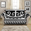 Polynesian Tribal Tattoo Pattern Print Loveseat Protector