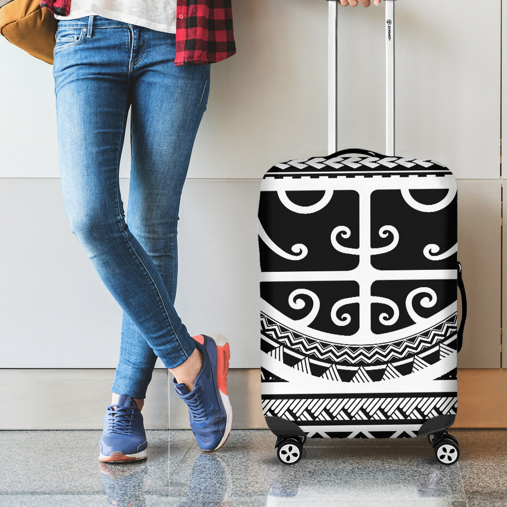 Polynesian Tribal Tattoo Pattern Print Luggage Cover