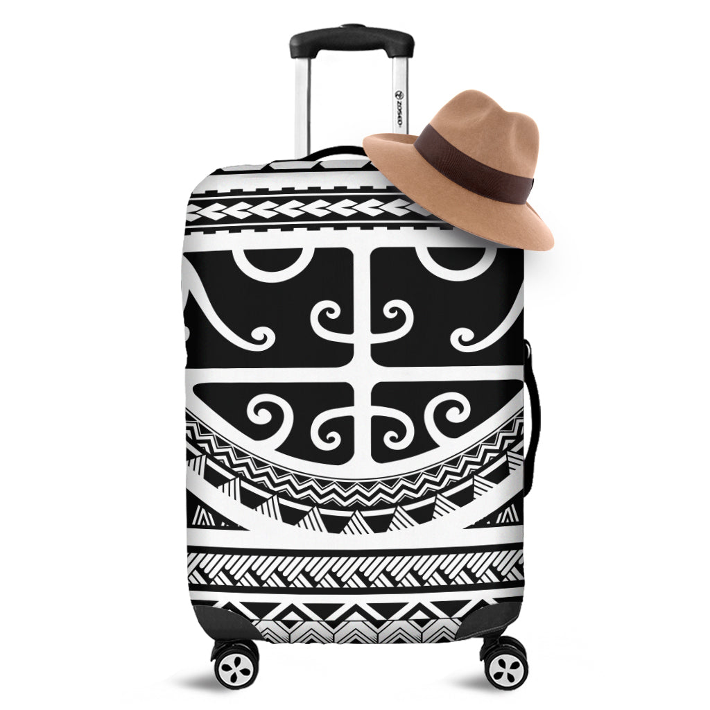 Polynesian Tribal Tattoo Pattern Print Luggage Cover